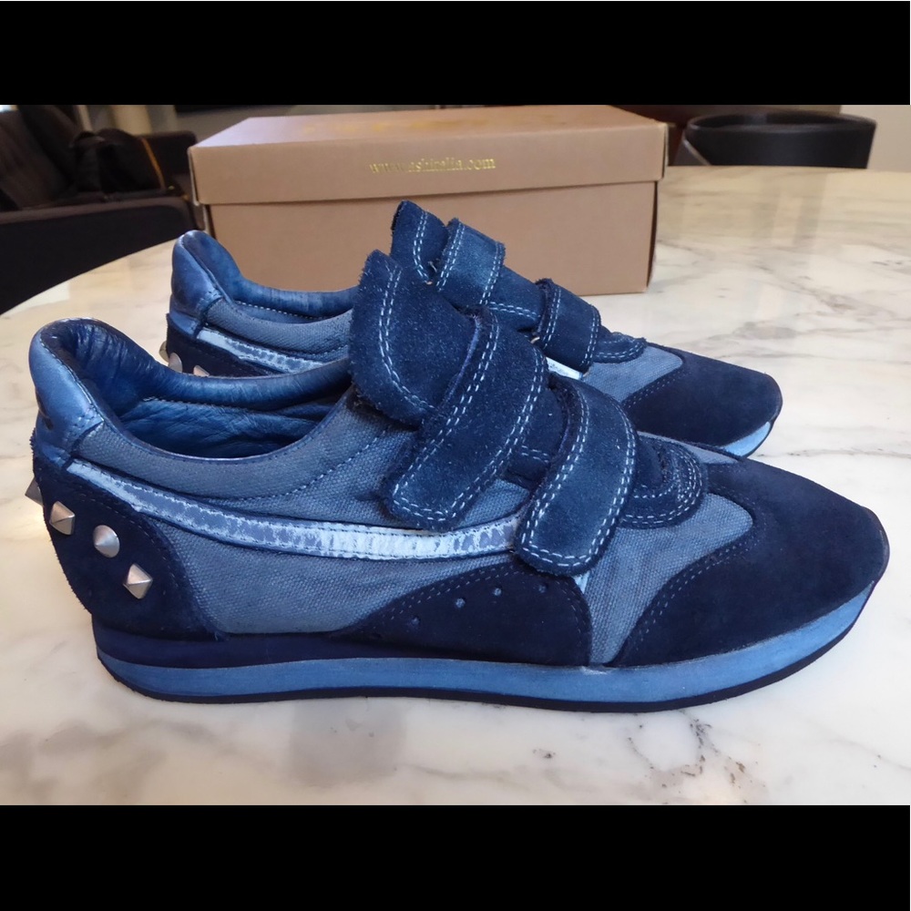 ASH Women’s Navy Blue Studded Sneakers size 7 / 37